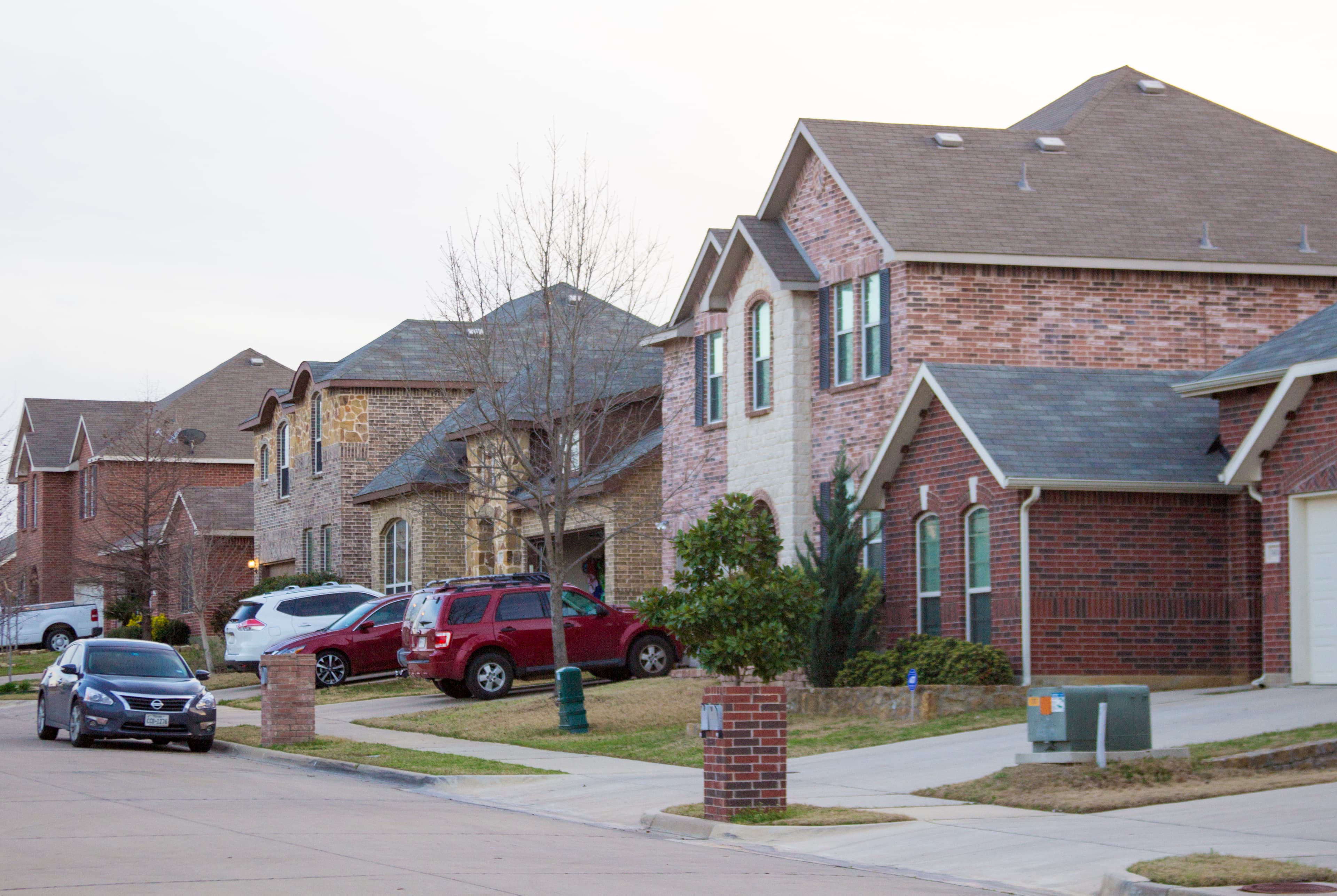 Residential neighborhood in the Dallas-Fort Worth metroplex