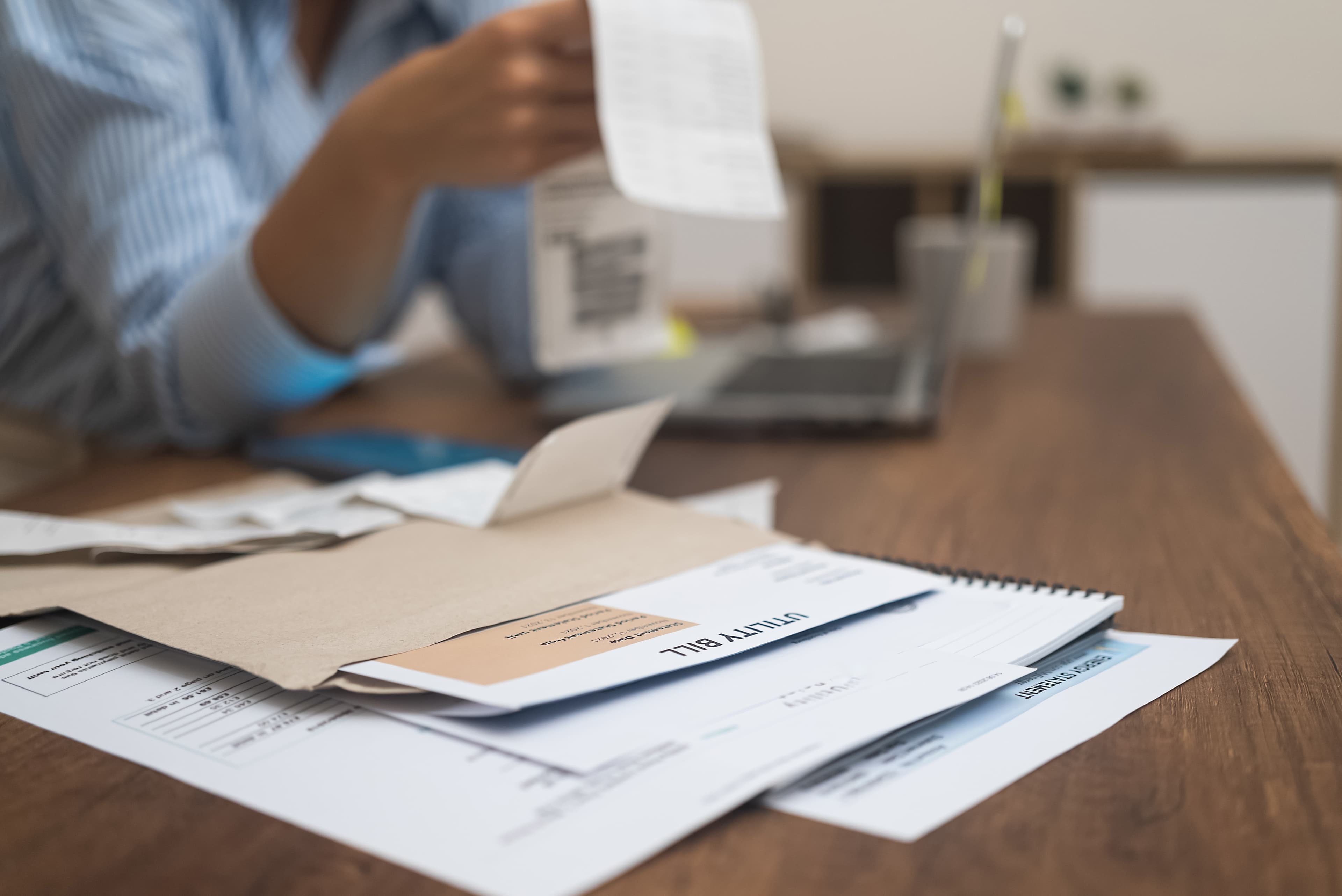 Utility bills for payment